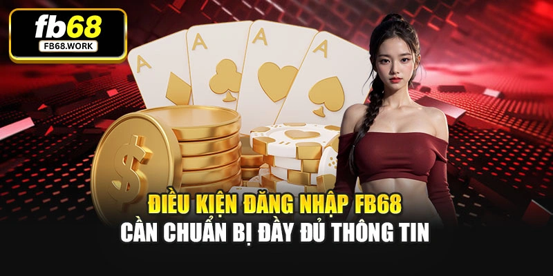 Điều kiện đăng nhập FB68 cần chuẩn bị đầy đủ thông tin