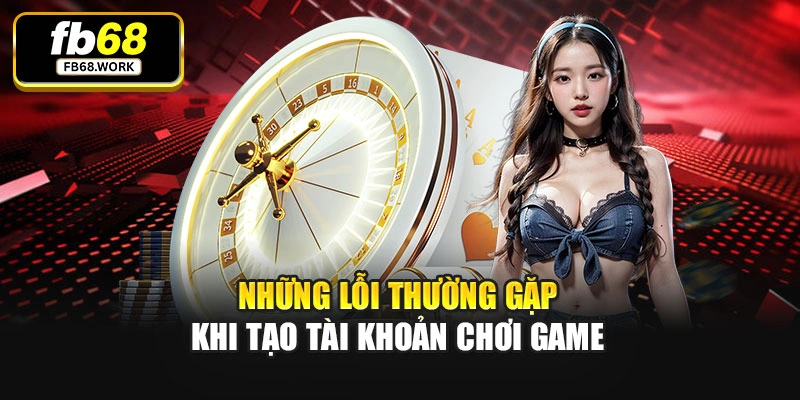 Những lỗi thường gặp khi tạo tài khoản chơi game
