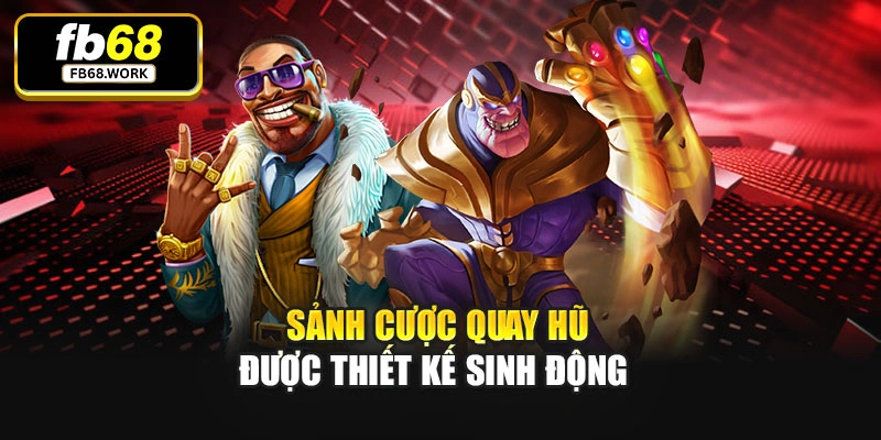 Sảnh cược quay hũ được thiết kế sinh động